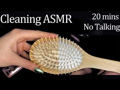 [ASMR] Intricate Hair Brush Cleaning | No Talking