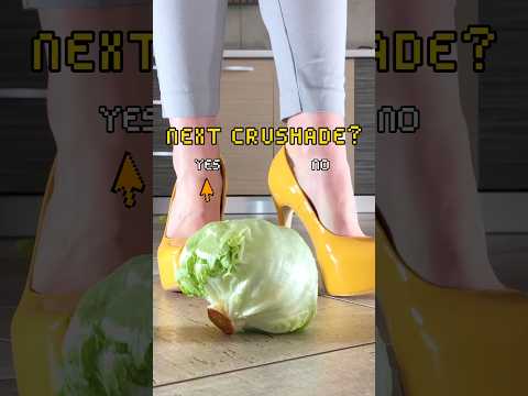 Pea’s High Heels vs. Food! Oddly Satisfying Crushing! ASMR