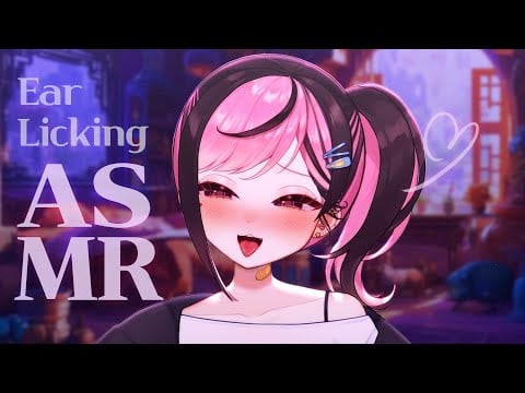 [黑3DIO/ASMR] 귀 츕츕 ear licking ASMR live ♥