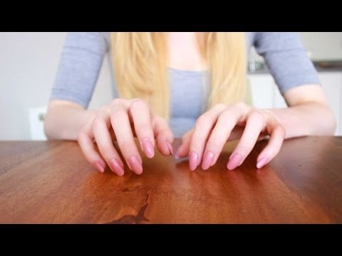 ASMR stiletto nail tapping for relaxation