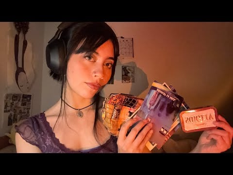 ASMR haul de compras en el mercado de segunda (sobre explicando, mouth sounds, susurros, tapping) 