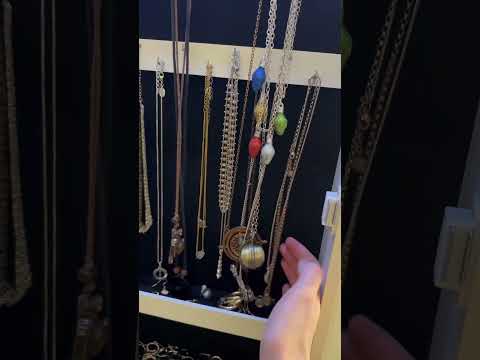 ASMR | Showing You My Jewelry Cabinet 💍 (whispered voiceover) #asmrvideos #asmr #jewelry