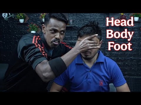 Unlock Performance:  Muscle-Releasing Head & Back Massage ASMR for Deep Sleep | Foot Massage ASMR