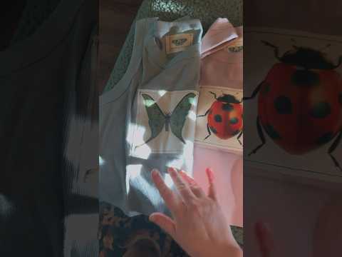 Nature tank tops by Mallory Leckey 🐞🦋🪲#asmr #whispering #unboxing