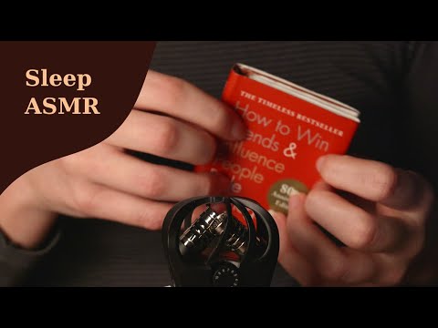 Good Sleep ASMR😴 whispering book quotes + tapping, scratching