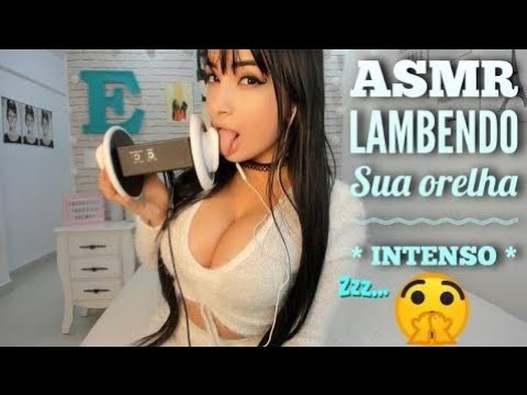 ASMR  - 3DIO COMENDO SUA ORELHA! 😍