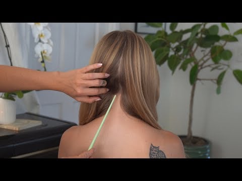 ASMR Melt Your Stress Away - TINGLY Hair Play, Scalp Attention & Massage on CJ (Whisper)
