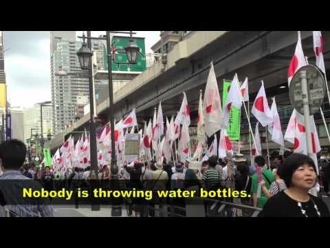 中国尖閣諸島問題、日本人によるデモ / Japanese Demo Against China