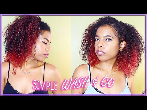 SIMPLE WASH & GO ROUTINE // CURLY HAIR 3c 4a | Shea Moisture