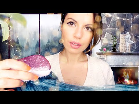 [ASMR SARAH] BESTE FREUNDIN KOPFMASSAGE ROLEPLAY| FIREPLACE SOUNDS |DEUTSCH