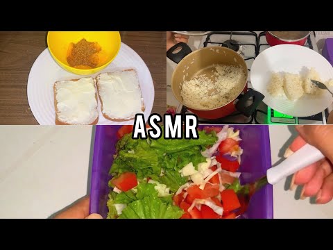 ASMR- O QUE EU COMO EM UM DIA/ COM PREPARAÇÃO E NARRAÇÃO