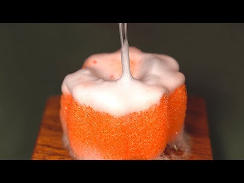 ASMR 셔벗셔벗 거품 샤베트~🍊ㅣ잠오는 팅글 수면(No Talking)