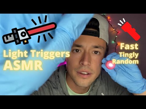 Fast Light Triggers ASMR | Flashlight, Booklight, Lightsaber | Fast ASMR