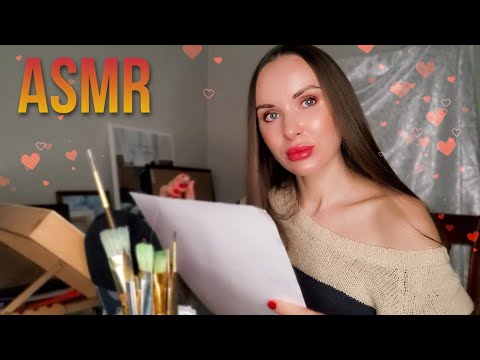 АСМР Художник нарисую твой портрет ✏️ Тихий Голос| ASMR Artist 🎨 Draw you | Role Play