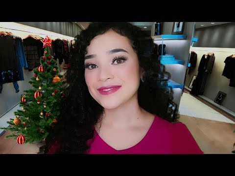 🎄ASMR | Escolhendo Seu Look de Natal 👗 (Vendedora Roleplay)