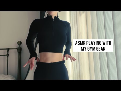 ASMR PLAYING WITH MY GYM GEAR (scratching, rubbing, tapping etc.)