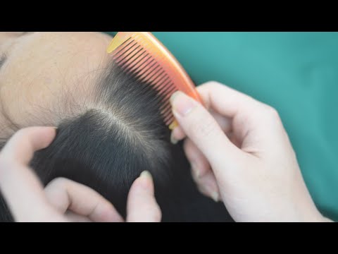ASMR Hair Parting With Comb, Relaxing Hair Tingly For Reduce Stress, Headache