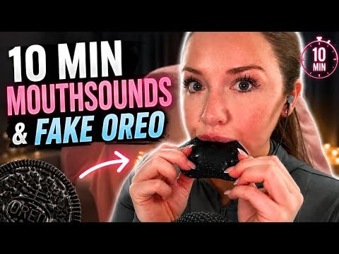 ASMR Fake Oreo eating & Intense Mouth Sounds