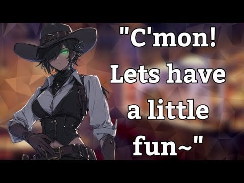 {Asmr} Being cornered in the salon by a cocky cowgirl [flirting] [drinking] [kissing] [compliments]
