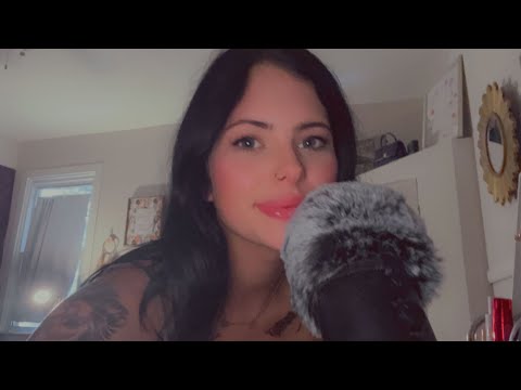 ASMR Fast Inaudible(Fluffy Mic Brushing, Gum Chewing, Nail Tapping)