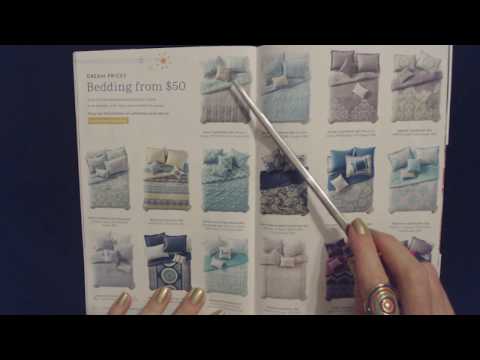 ASMR Whisper Reading ~ Reviewing Home Goods Catalog