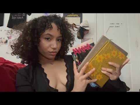 asmr book gripping, tapping, and tracing