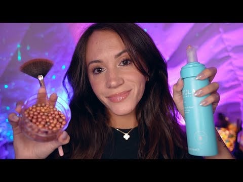 ASMR / Doing Your Skincare & Makeup (layered sounds, personal attention)