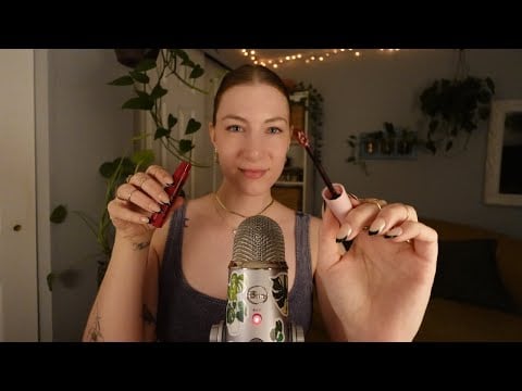 ASMR Face Tracing 💋 Layered Sounds | Makeup, Hand Movements, Trigger words