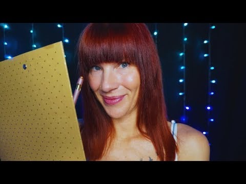 ASMR Ich möchte dich kennenlernen und stelle dir Entweder-Oder-Fragen (Writing Sounds)