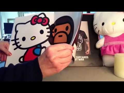 ASMR Page turning, Hello Kitty book; no talking, some inaudible whisper