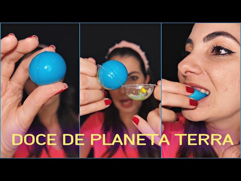 COMENDO DOCE DE PLANETA TERRA - ASMR #shorts