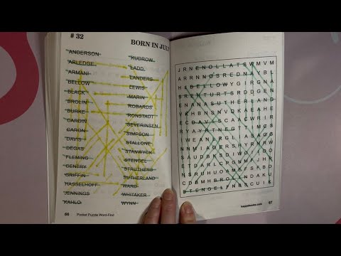 ASMR Doing #32 In Word-Finds