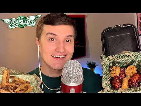 ASMR | Wingstop Mukbang (Wings & French Fries) 🍗🍟