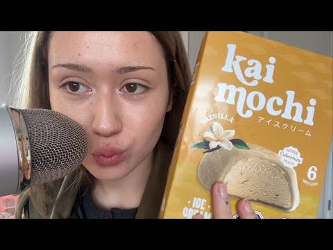 asmr comiendo mochis de vainilla jejej