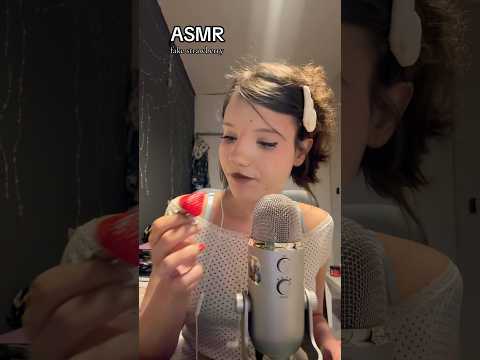𑣲ASMR || fake strawberry 🍓