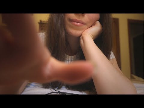 I gently touch your face and head to help you fall asleep - asmr