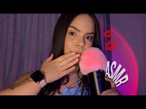 ASMR TE DANDO BEIJINHOS DE ORELHA A ORELHA E CAFUNÉ! (Microfone Binaural)