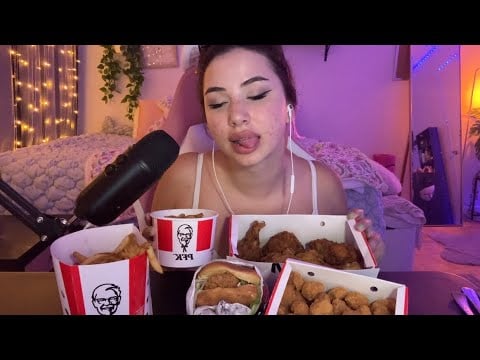 ASMR | KFC MUKBANG | FRIED CHICKEN | 