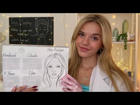 ASMR Soothing Skin Analysis Roleplay 🧴🌿✨ (face mapping, up-close personal attention, etc)