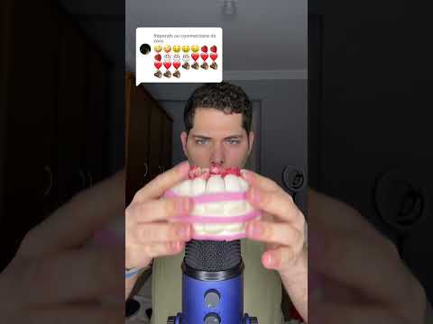 ASMR EMOJI CHALLENGE 🤪🤑🍓🎂❤️🪵 #asmr #asmrfrançais #emojichallenge #fyp