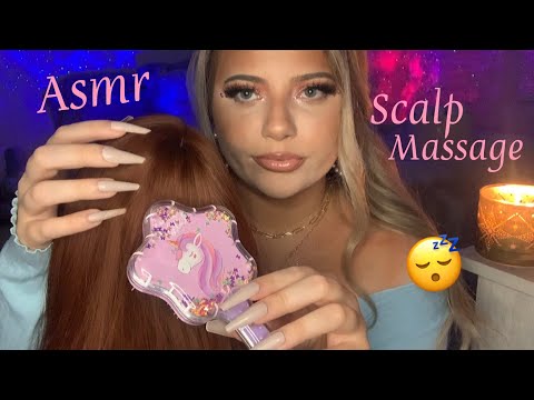 Asmr Scalp Massage | Hair Brushing, Scalp Scratching, Hair Play ❤️