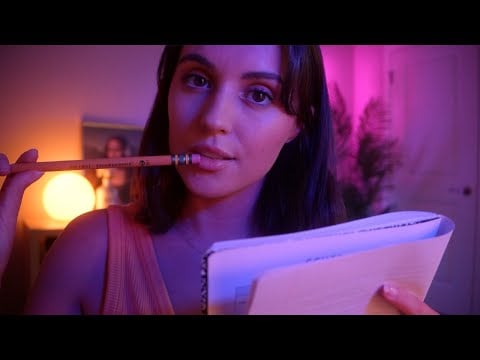 ASMR ~ Asking You Personal Questions Because I Care About You