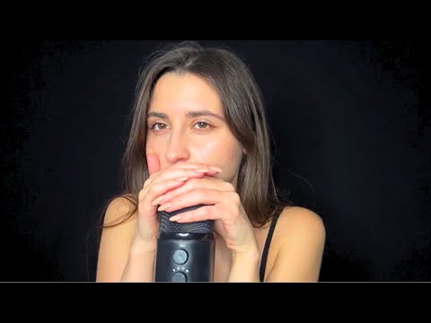 ASMR: Cupped Inaudible Whispers - Sensitive Mouth Sounds - Mic Touching