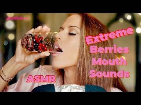 ASMR with Gina Carla 🍓  Sweet Berry Mouth Sounds for Relaxation