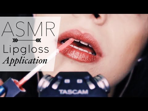 ASMR CLOSE UP / Ağız Sesleri ve Ruj Deneme / Lipgloss Application & Mouth Sounds