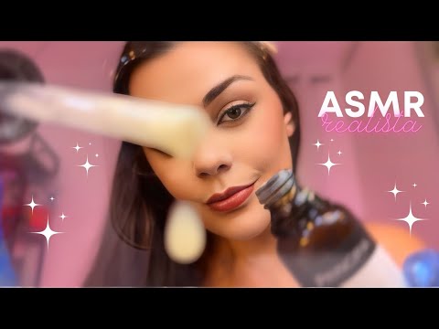 ASMR REALISTA: SKINCARE NA TELA (DURMA EM 2 MINUTOS)💤