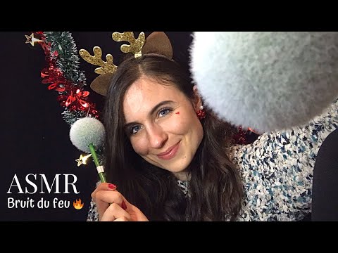 ASMR FRANCAIS 🌙 -🔥Dans la hotte du Père Noël il y a : DES TRIGGERS !+crépitement du feu 🔥🎅🏻🎁🎄