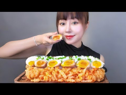 ASMR SÂM HỒ LÔ | Chinese artichoke, eggs soaked in soy sauce | LINH-ASMR