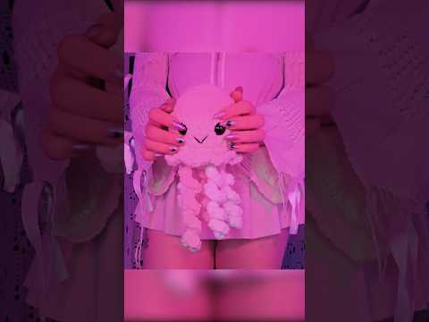 Pink jellyfish plushie ASMR #asmr #asmrscratching #asmrtriggers