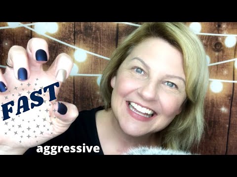 ASMR Fast and Aggressive Unpredictable Triggers | Invisible Scratching, Plucking, Mouth Sounds | ⚡⚡⚡